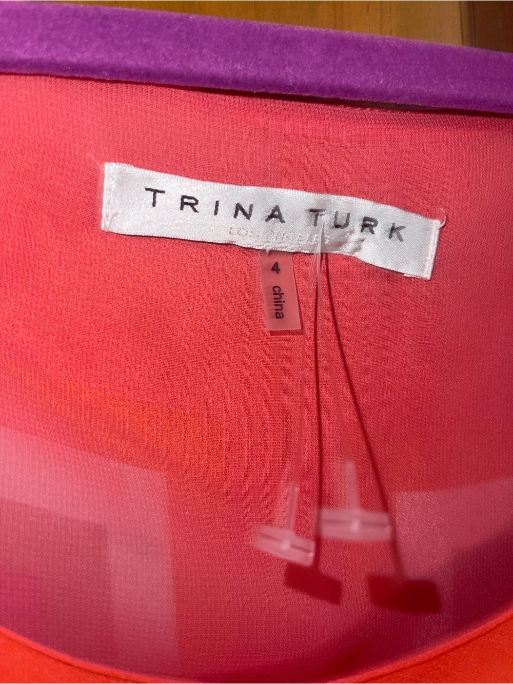 Trina Turk Pink, Purple & Orange Striped Dress - Picture 2 of 2